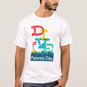 T-shirt Panama City Dive - Plongée colorée