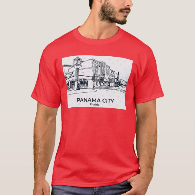 T-shirt Panama City Floride (Devant)