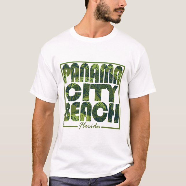 T-shirt Panama d'été ville - floride (Devant)