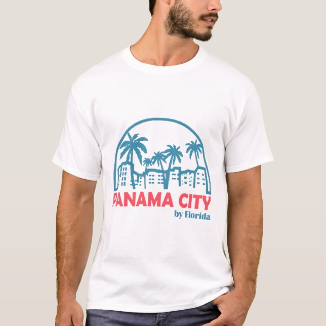 T-shirt Panama d'été ville - floride (Devant)