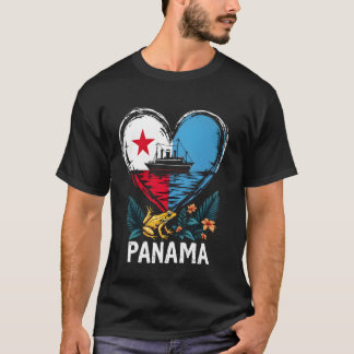 T-shirt Panama Drapeau Grenouille cardiaque