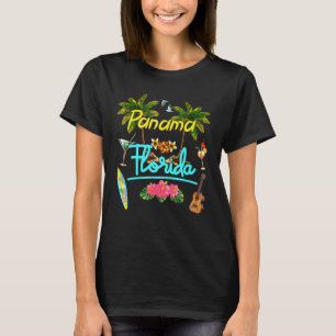 T-shirt Panama Florida Beach Summer Palm Surf Sun Set Palm