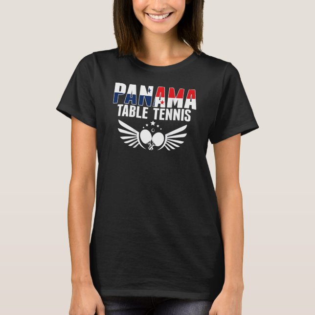 T-shirt Panama Ping Pong     Panamanian Table Tennis Suppo (Devant)