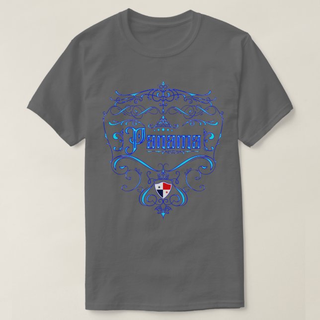 T-shirt Panama Vintage Neon design (Design devant)