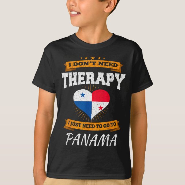 T-shirt Panamanian Flag I Panama Flag I Vacation Panama  (Devant)