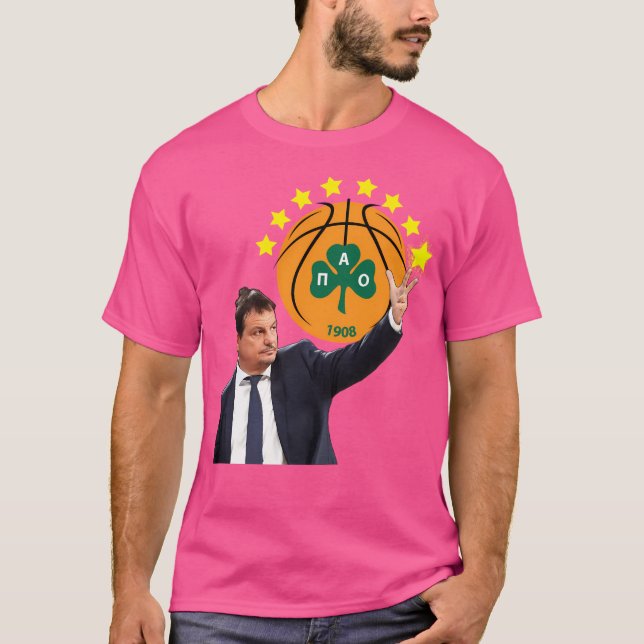 T-shirt Panathinaikos 8 Étoiles - Avec Assistant Ergin Ata (Devant)