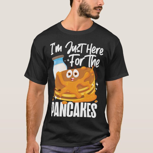 T-shirt Pancake Kids I'm Just Here For The Pancakes (Devant)