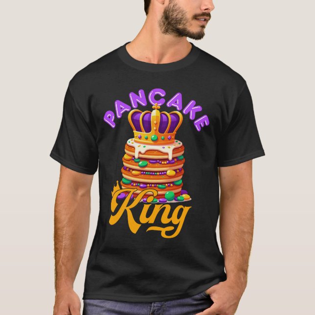 T-shirt Pancake King Mardi Gras Pancakes (Devant)