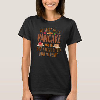 T-shirt Pancake Lover Enfants Ma Chemise A Un Crêpe Sur El
