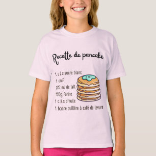 T-shirt Pancake Pâtisserie Recette Enfants Ados Baking T-s