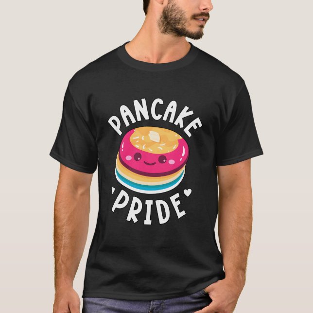 T-shirt Pancake Pride Lgbtq Pan Panual Awareness (Devant)
