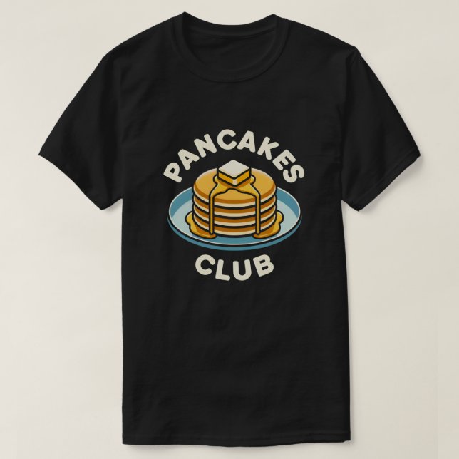 T-shirt Pancakes Club - Ventilateur De Petit-Déjeuner Excl (Design devant)