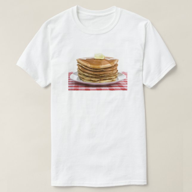 T-shirt Pancakes Flap Jacks Beurre de sirop d'érable  (Design devant)