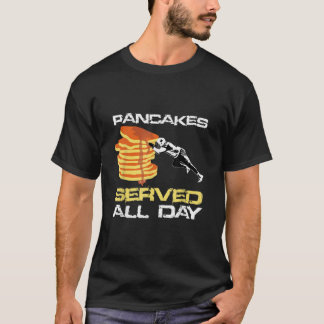 T-shirt Pancakes Servis Toute La Journée Amusants Lineman 