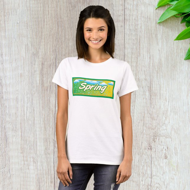 T-shirt Pancarte bannière de printemps (Créateur téléchargé)