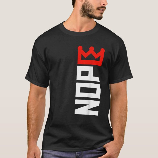 T-shirt Pancarte de protestation sans rois Verticale (Devant)