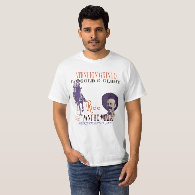 T-shirt Pancho Villa 🔥 Héros Général Mexicain (Devant entier)