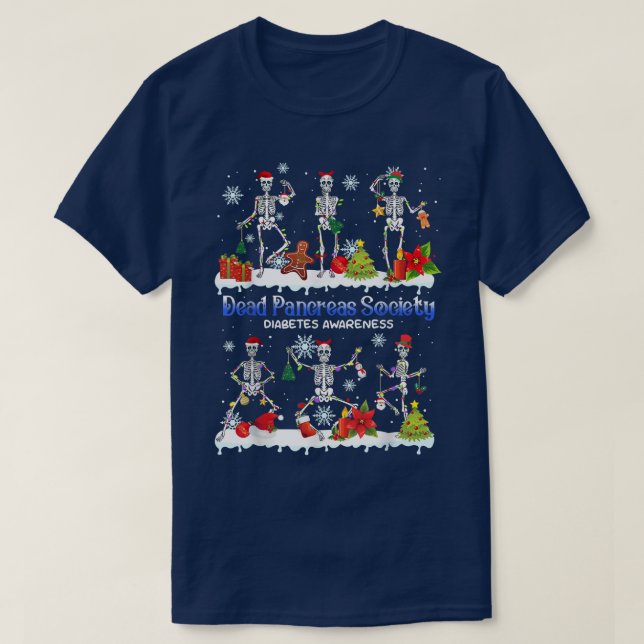 T-shirt Pancréas Morts Sensibilisation au diabète Danser S (Design devant)