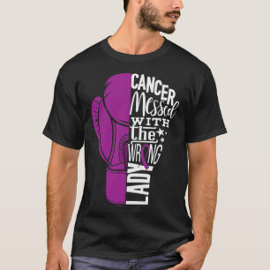 T-shirt Pancréatique Cancer Sensibilisation Boxe Gant Tee