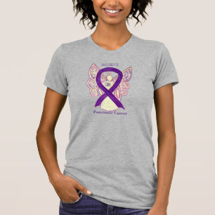 T-shirt Pancréatique Cancer Sensibilisation Ruban Angel Ch