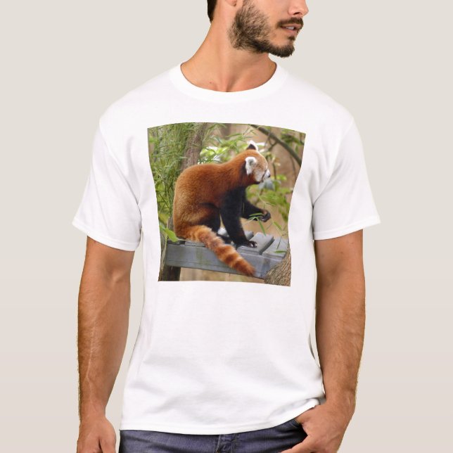 T-shirt Panda-037 rouge (Devant)