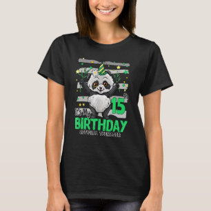 T-shirt Panda 15 ans C'est mon 15e anniversaire