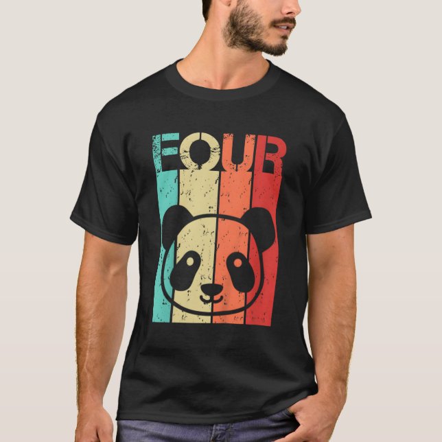 T-shirt Panda 4 Panda 4 (Devant)