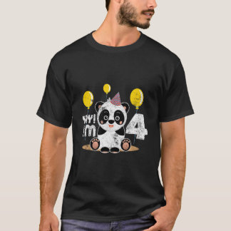 T-shirt Panda 4e Infan 4 Ans