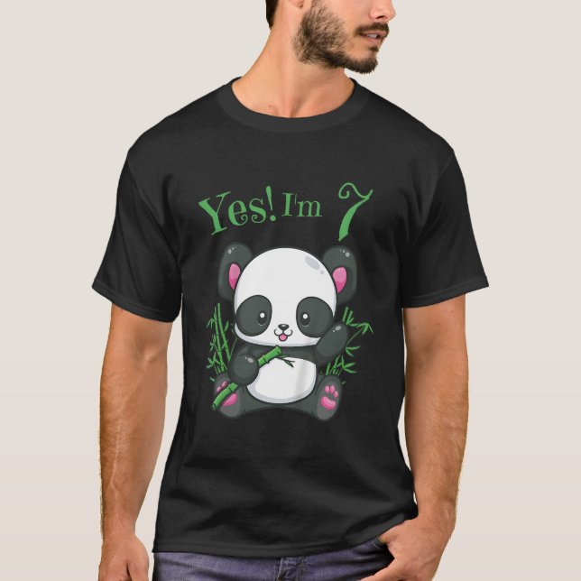T-shirt Panda 7E Âge 7 (Devant)