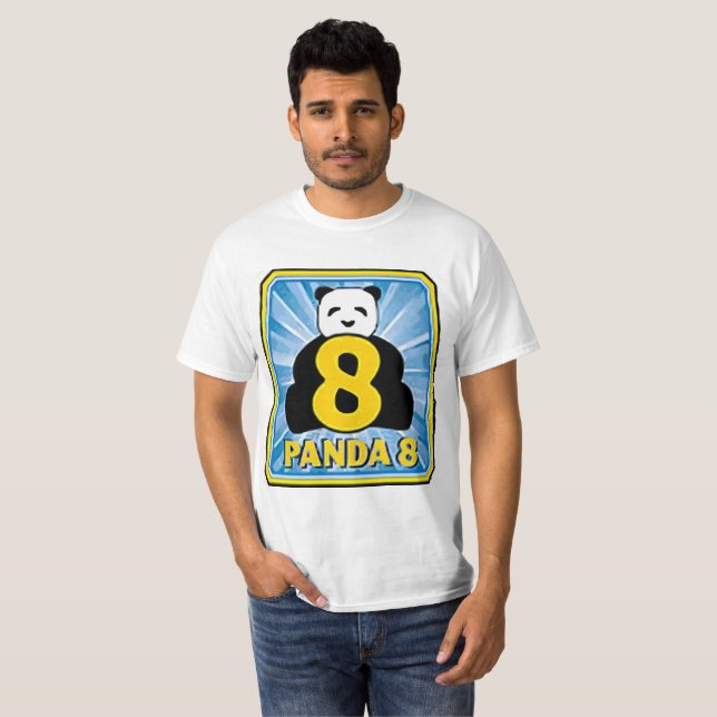 T-shirt panda 8 de baccara d'ez (Devant entier)