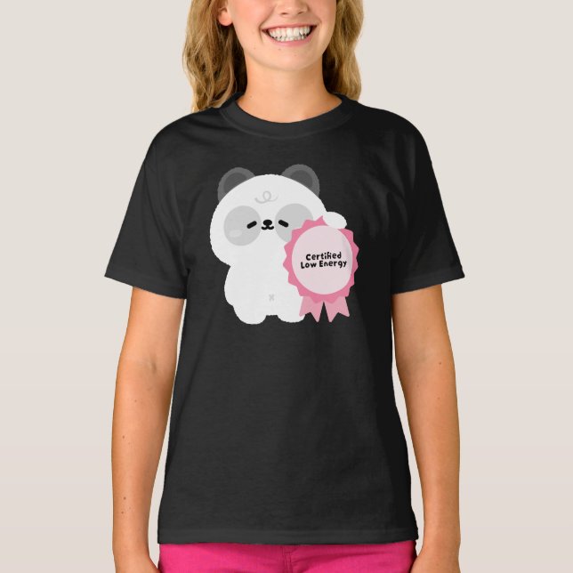 T-shirt Panda à faible énergie certifié (Devant)