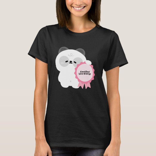 T-shirt Panda à faible énergie certifié (Devant)