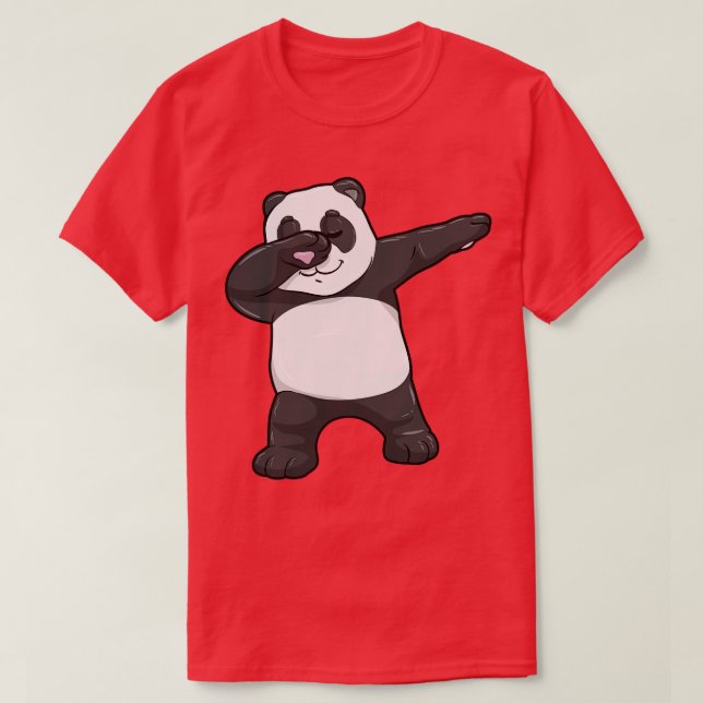 T-shirt Panda à Hip hop Dance Dab 2 (Design devant)
