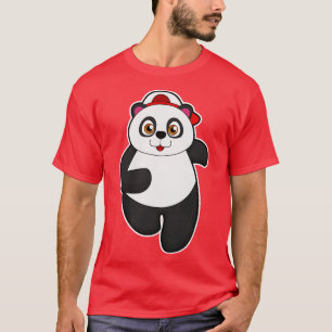 T-shirt Panda à Running avec Casquette