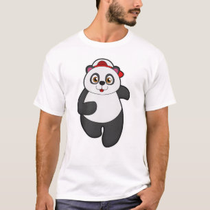 T-shirt Panda à Running avec Casquette
