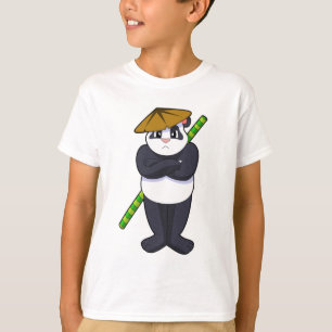 T-shirt Panda à Stick combat Martial arts.PNG