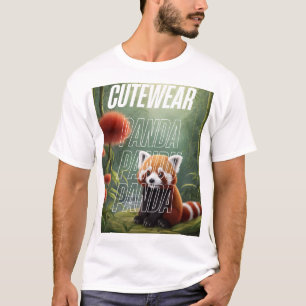 T-shirt Panda adorable en Jardin Floral - Panda mignonne s
