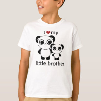T-shirt Panda - amour d'I mon frère de litte