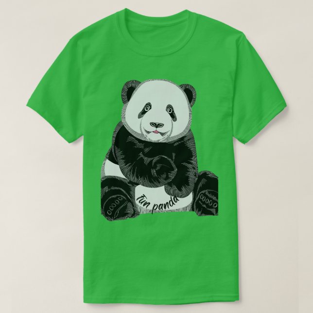 T-shirt Panda amusant (Design devant)