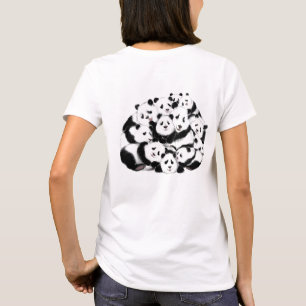 T-shirt Panda amusant Joyeux Pandas Familiaux