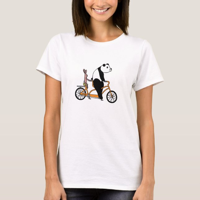 T-shirt Panda and Rabbit Vélo Tandem Kids (Devant)