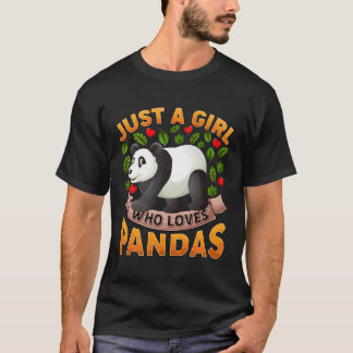 T-shirt Panda Animal Juste Un Qui Aime Les Pandas