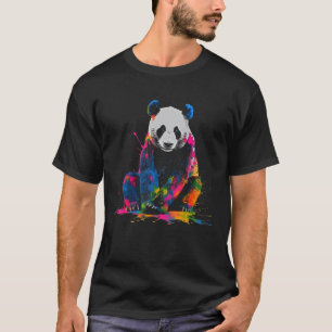 T-shirt Panda Art coloré - Imaginaire Animal Panda