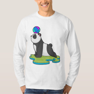 T-shirt Panda at yoga