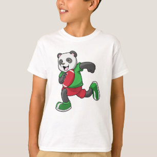T-shirt Panda au football avec équipement