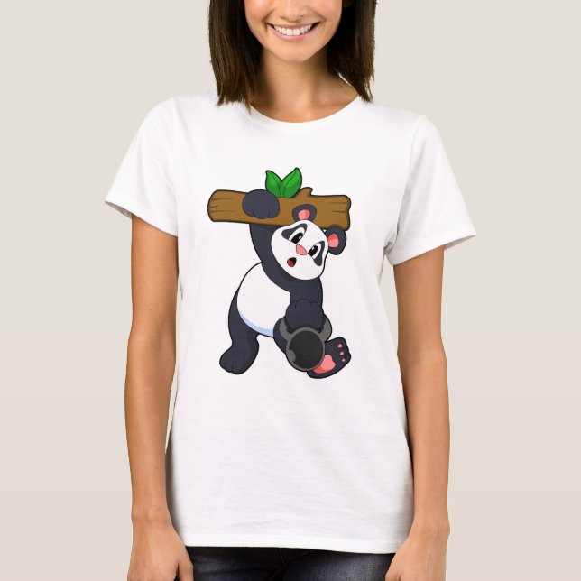T-shirt Panda avec bois à l'entraînement Force (Devant)