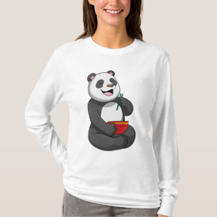 T-shirt Panda avec Bowl Ramen