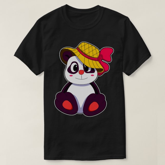 T-shirt Panda avec chapeau (Design devant)
