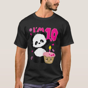 T-shirt Panda Avec Gâteau Kawaii 10 Py