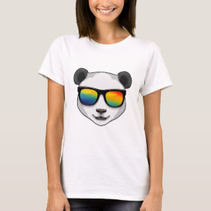T-shirt Panda avec lunettes de soleil